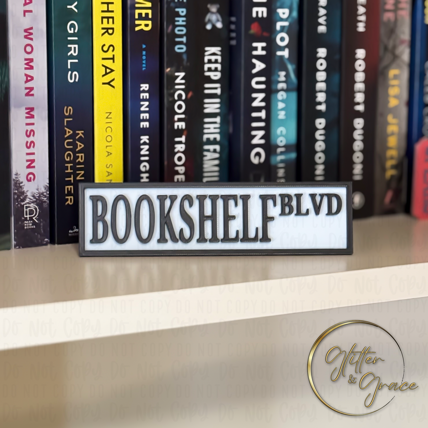 Bookshelf Street Sign