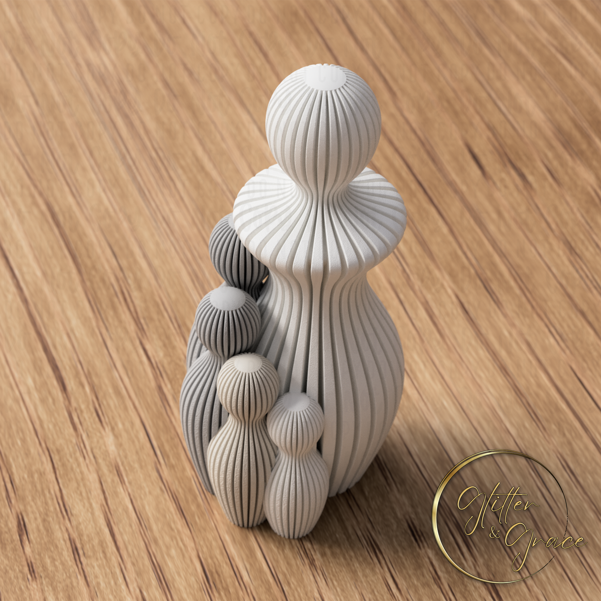 3d printed mother and child statue