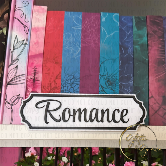 Bookshelf Sign With Holder