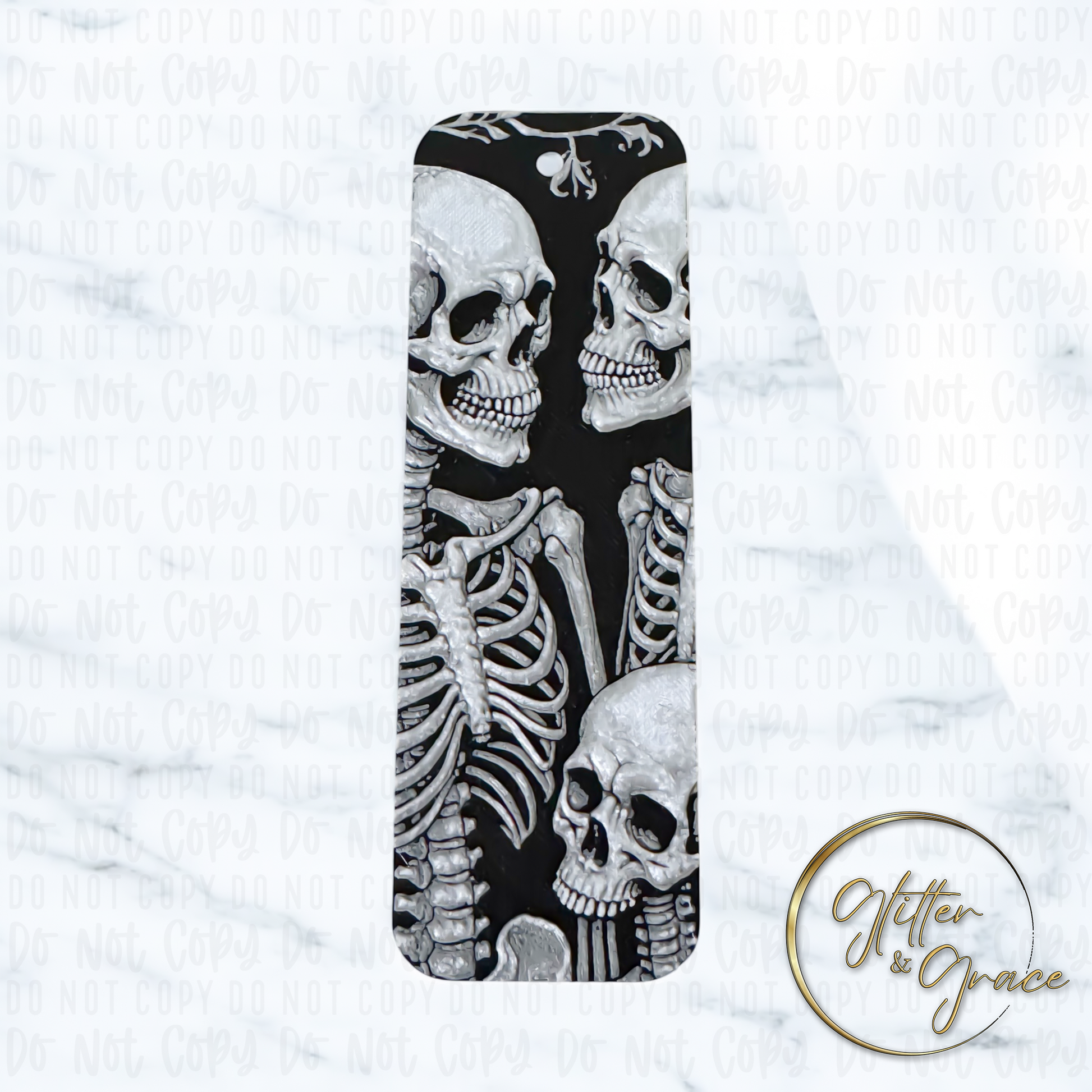 3d printed skeleton bookmark