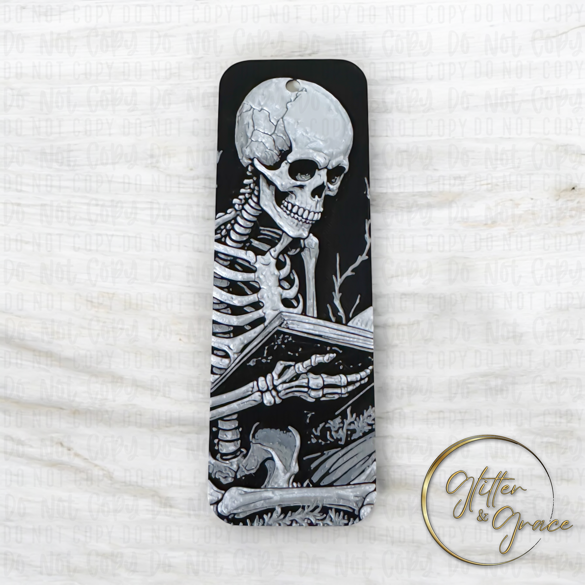 3d printed skeleton bookmark