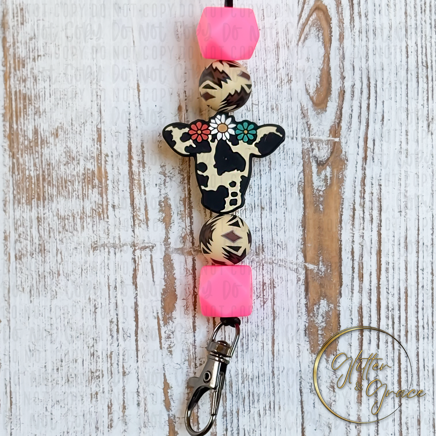 Pink Cow Freshie Hanger